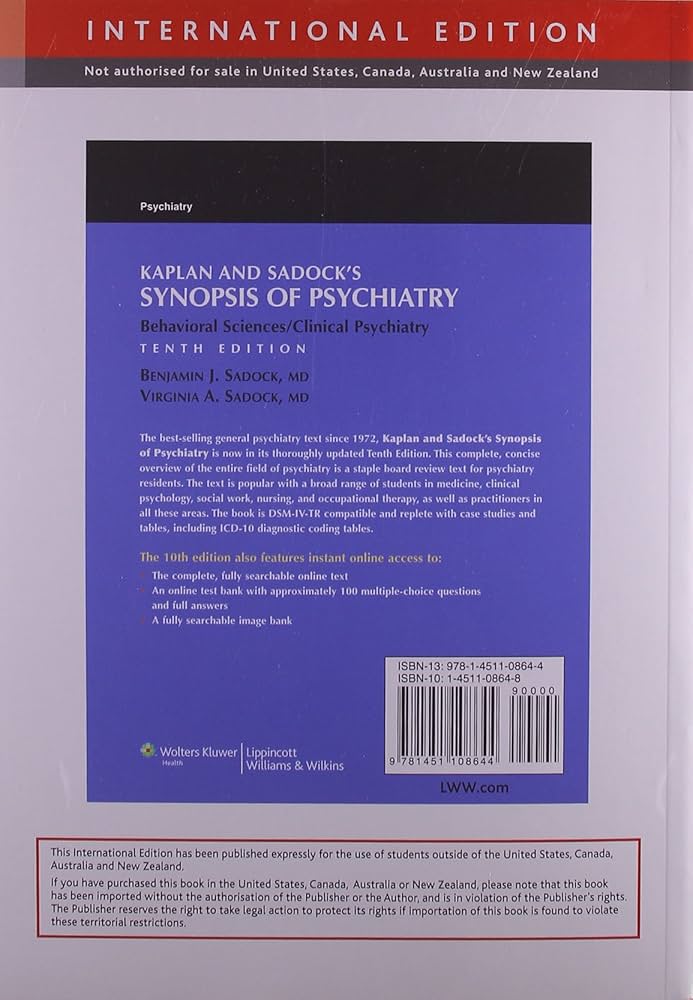 Kaplan and Sadock's Synopsis of Psychiatry: Behavioral